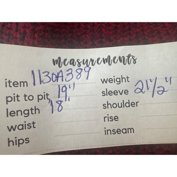 2/$30 Banana Republic Red & Black Small Knit Sweater Cotton/Nylon - Picture 11 of 13